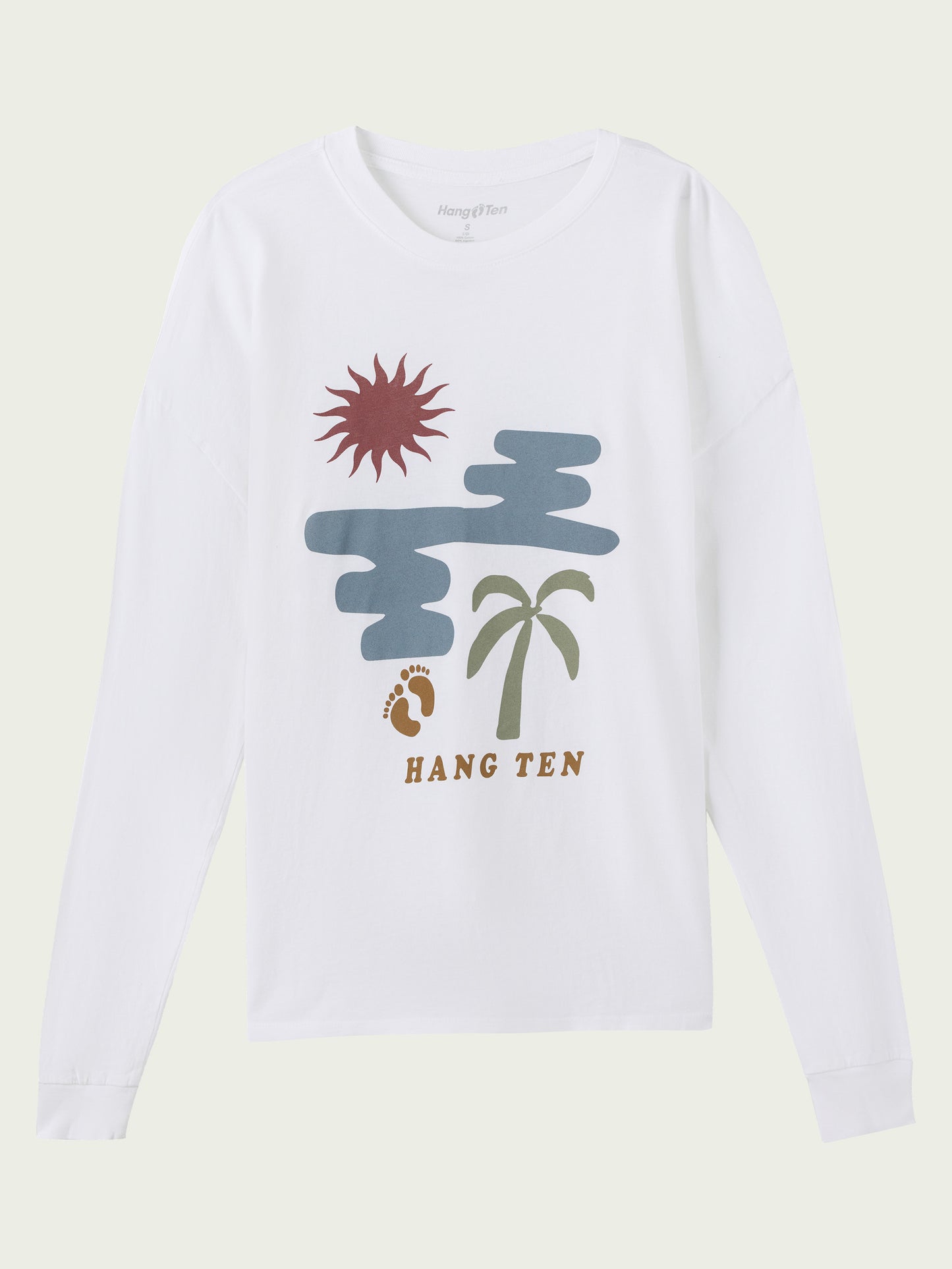 Transparent Beach Long Sleeve Tee