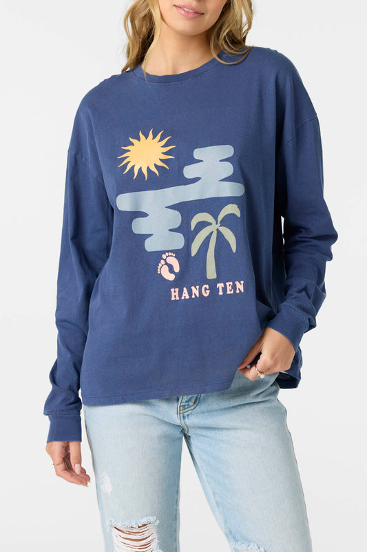 Transparent Beach Long Sleeve Tee