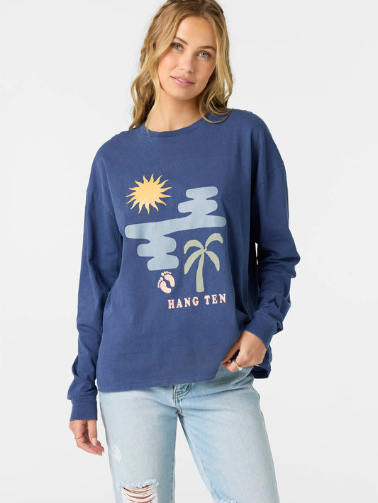 Transparent Beach Long Sleeve Tee