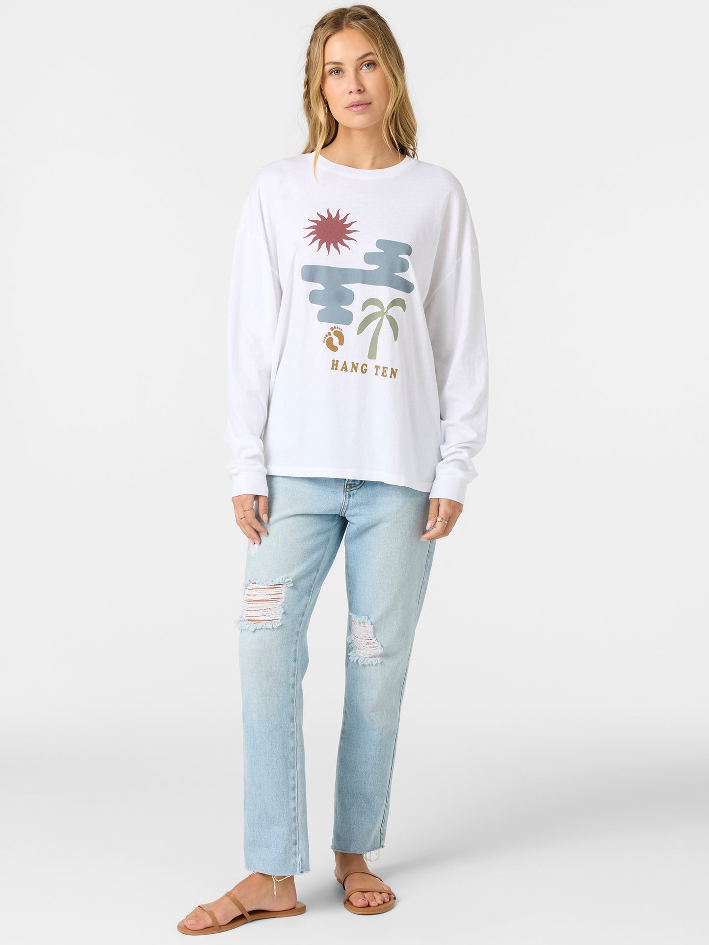 Transparent Beach Long Sleeve Tee