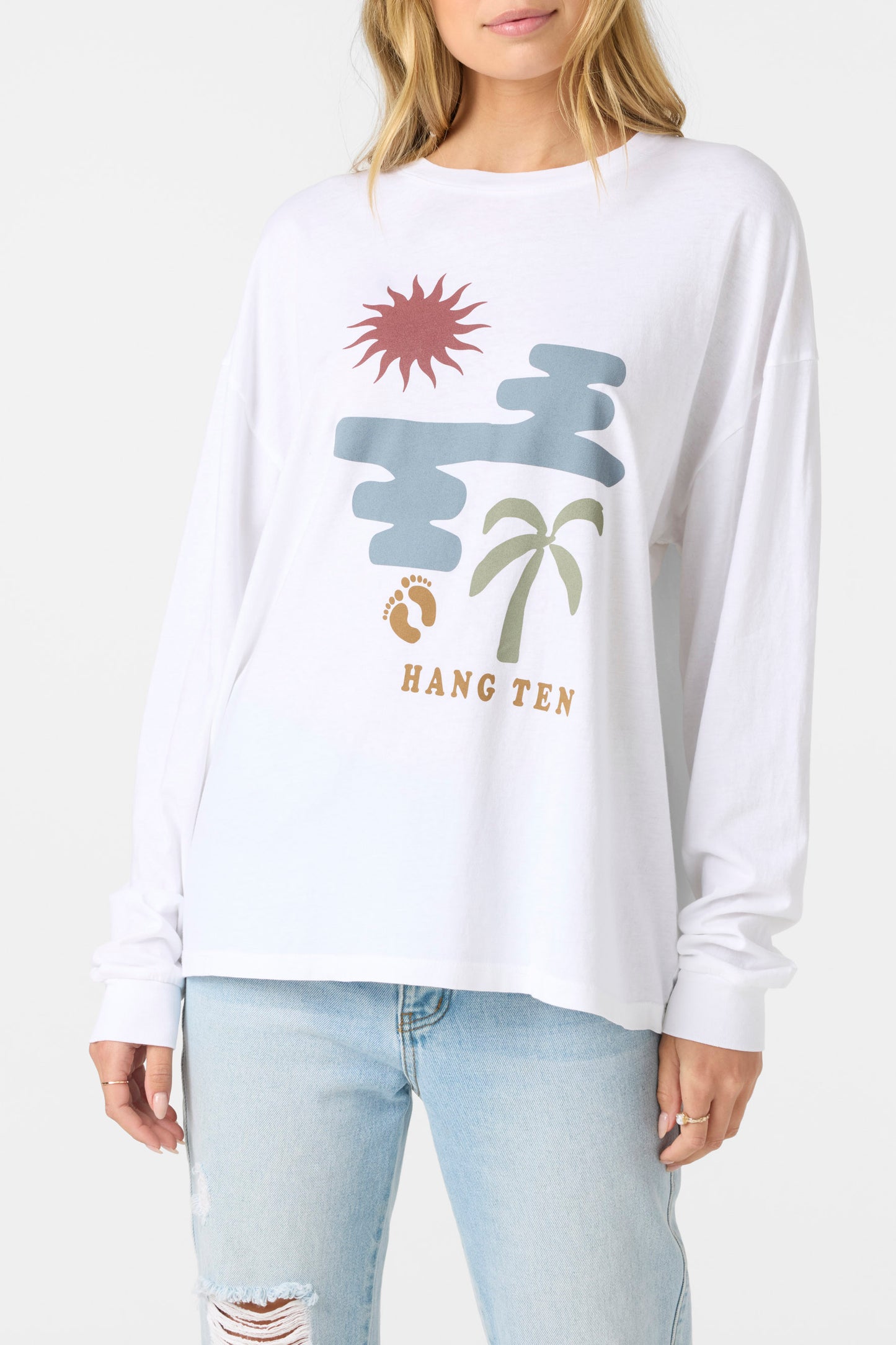 Transparent Beach Long Sleeve Tee