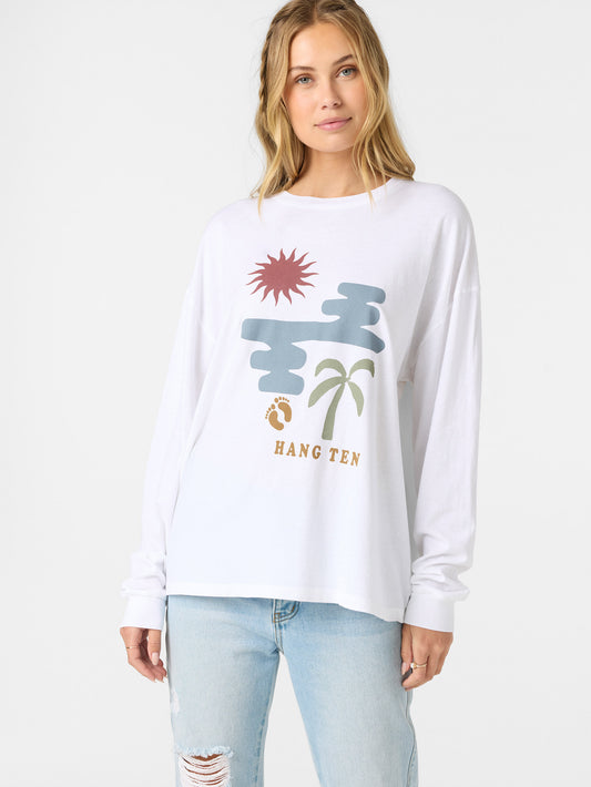Transparent Beach Long Sleeve Tee