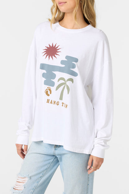 Transparent Beach Long Sleeve Tee