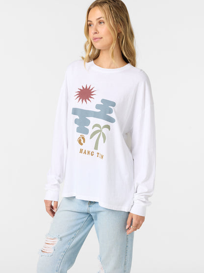Transparent Beach Long Sleeve Tee